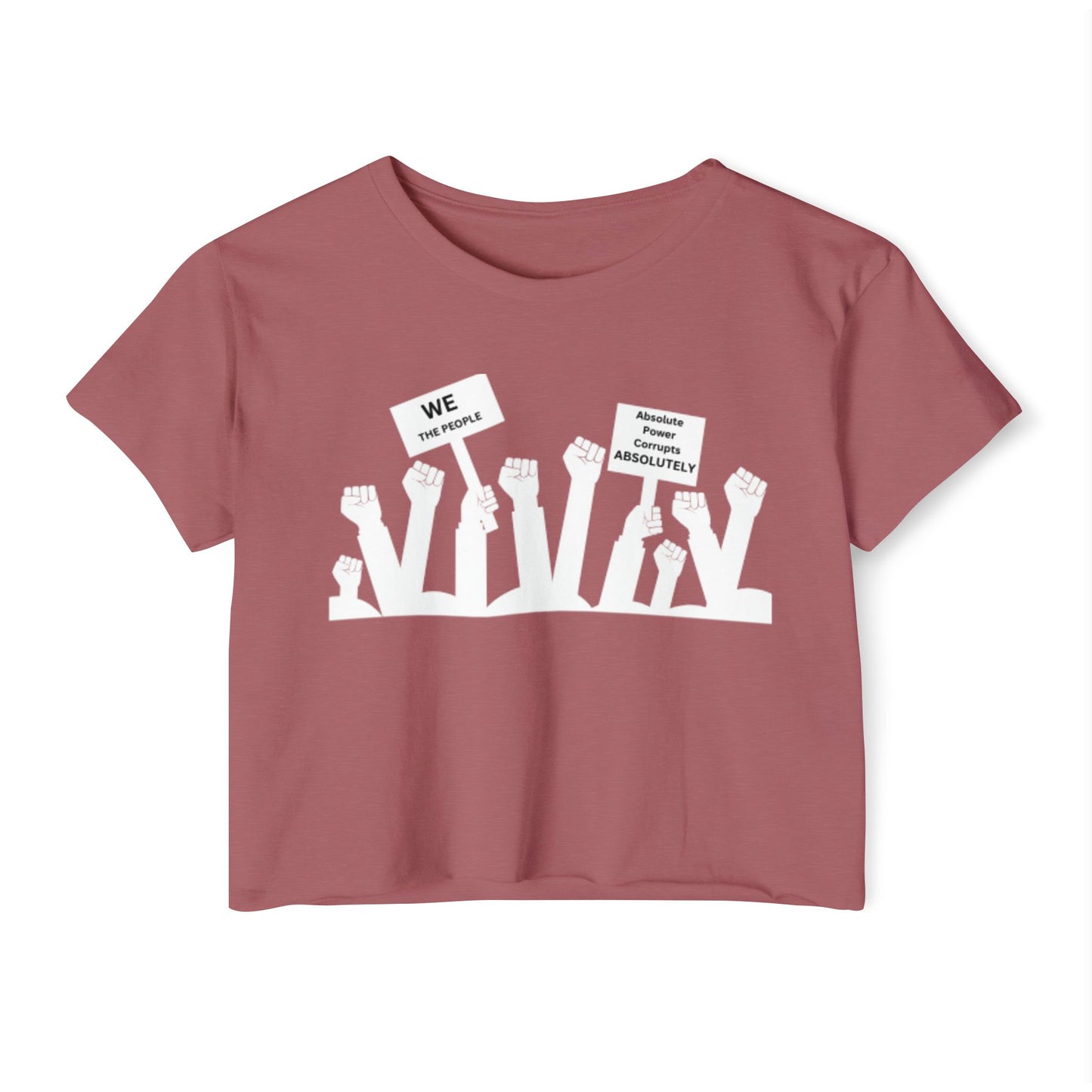 oft Modern Crop Tee Political Protest – ZATEEZ