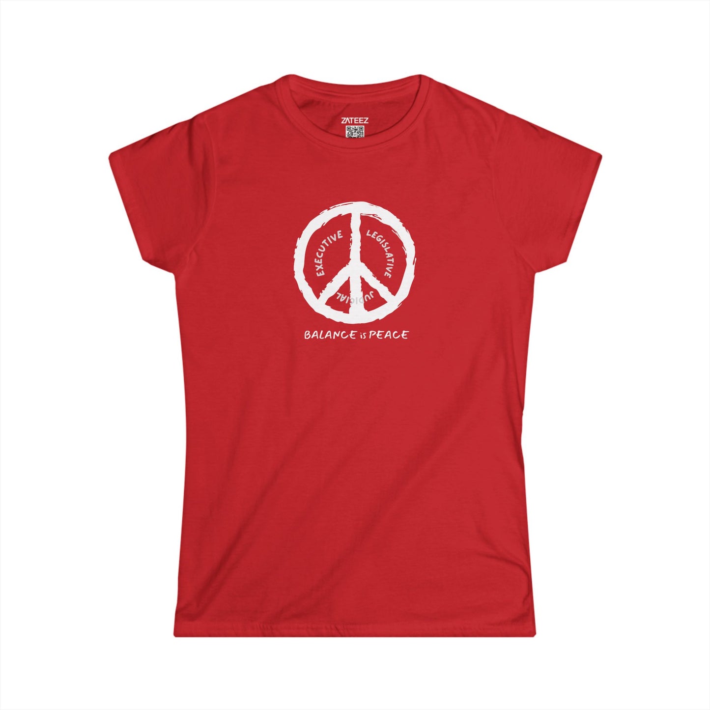 Balance is Peace ☮️ Women's Cotton Softstyle™ T-Shirt