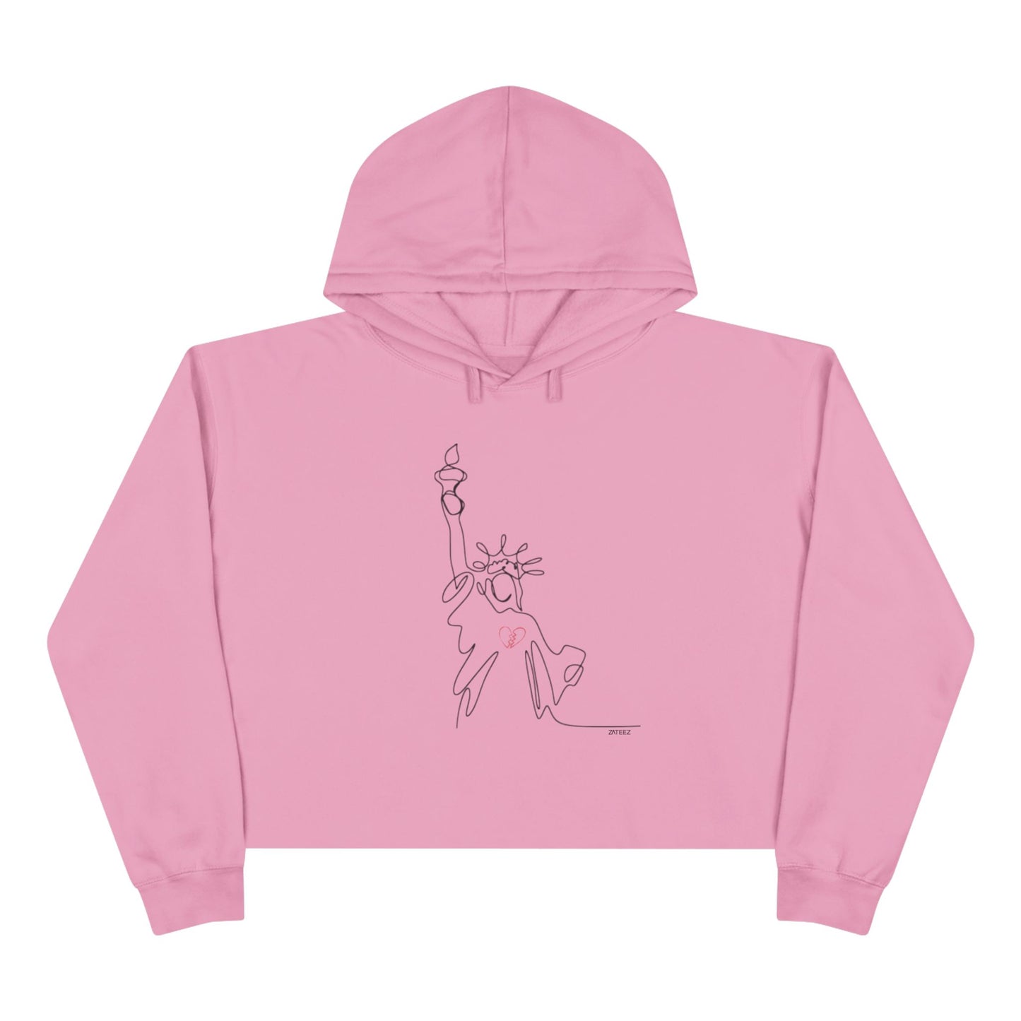 Statue of Liberty Broken-Hearted 💔 Exclusive Design Soft Fleece Hoodie