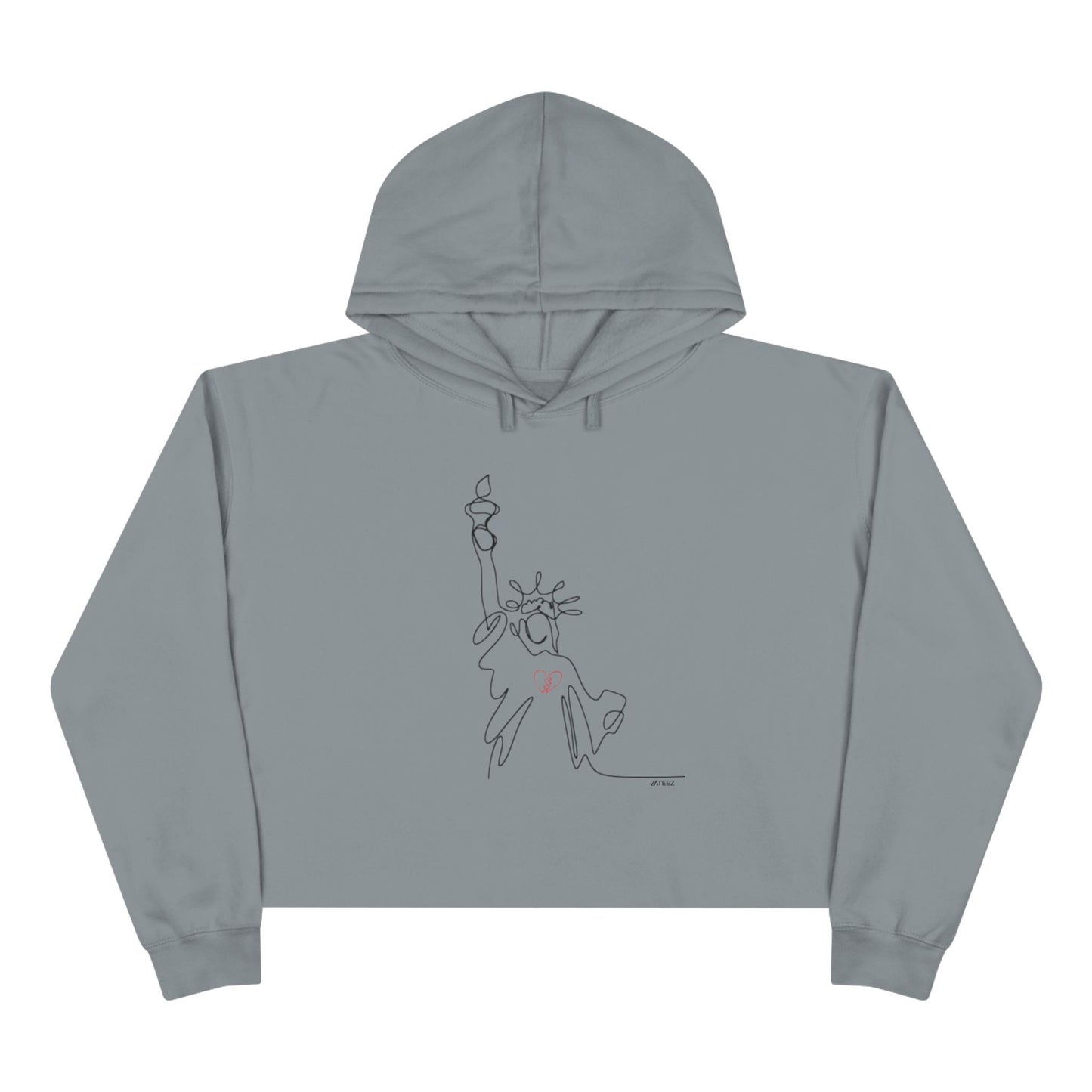 Statue of Liberty Broken-Hearted 💔 Exclusive Design Soft Fleece Hoodie