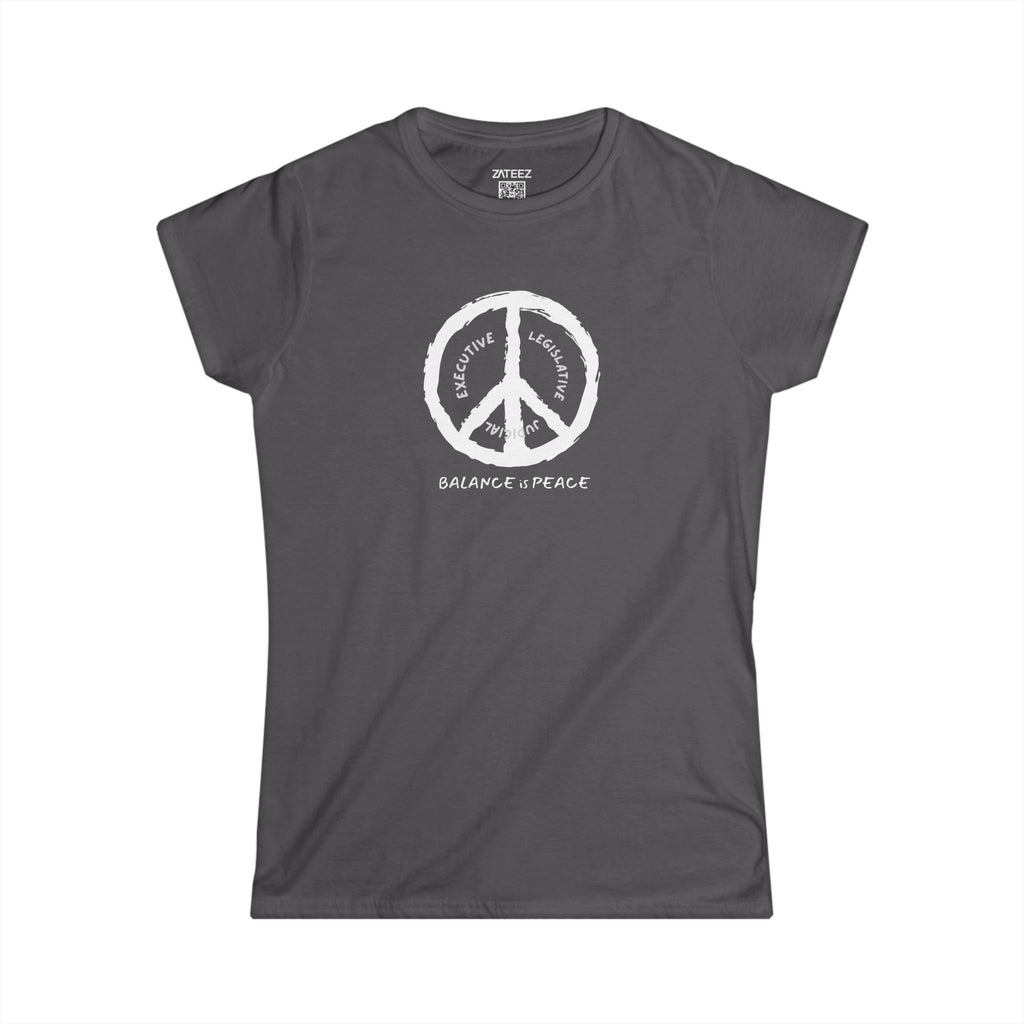 Balance is Peace ☮️ Women's Cotton  Softstyle™ T-Shirt