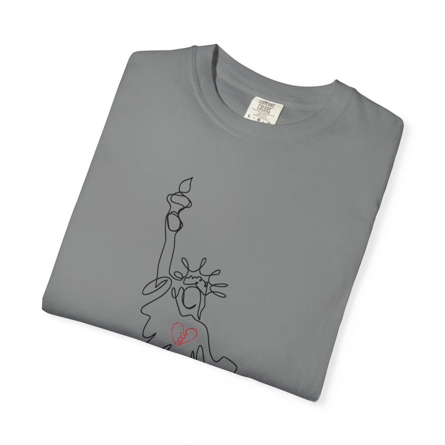 Brokenhearted Statue of Liberty 💔 Unisex Cotton T-shirt