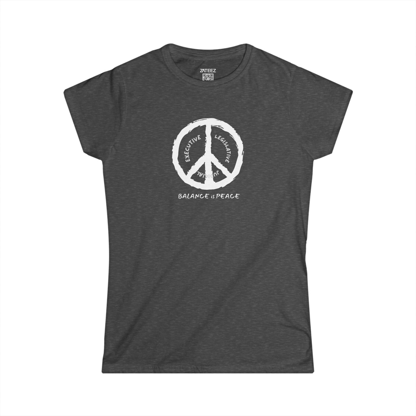 Balance is Peace ☮️ Women's Cotton  Softstyle™ T-Shirt