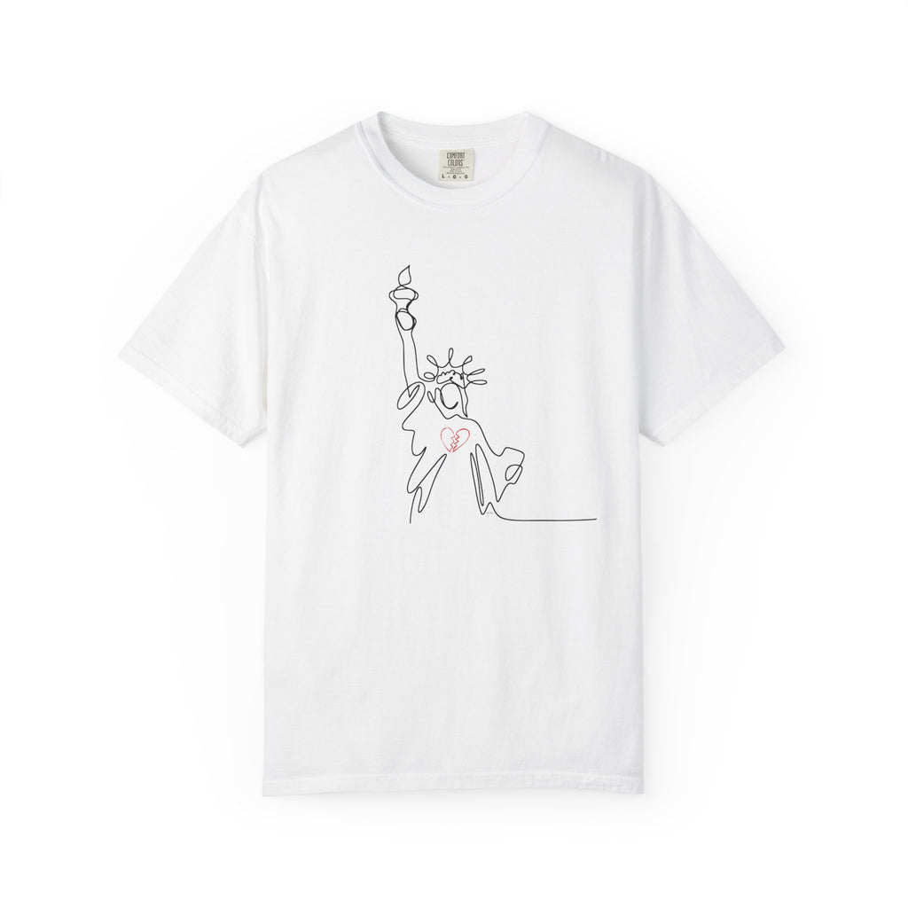 Brokenhearted Statue of Liberty 💔 Unisex Cotton T-shirt