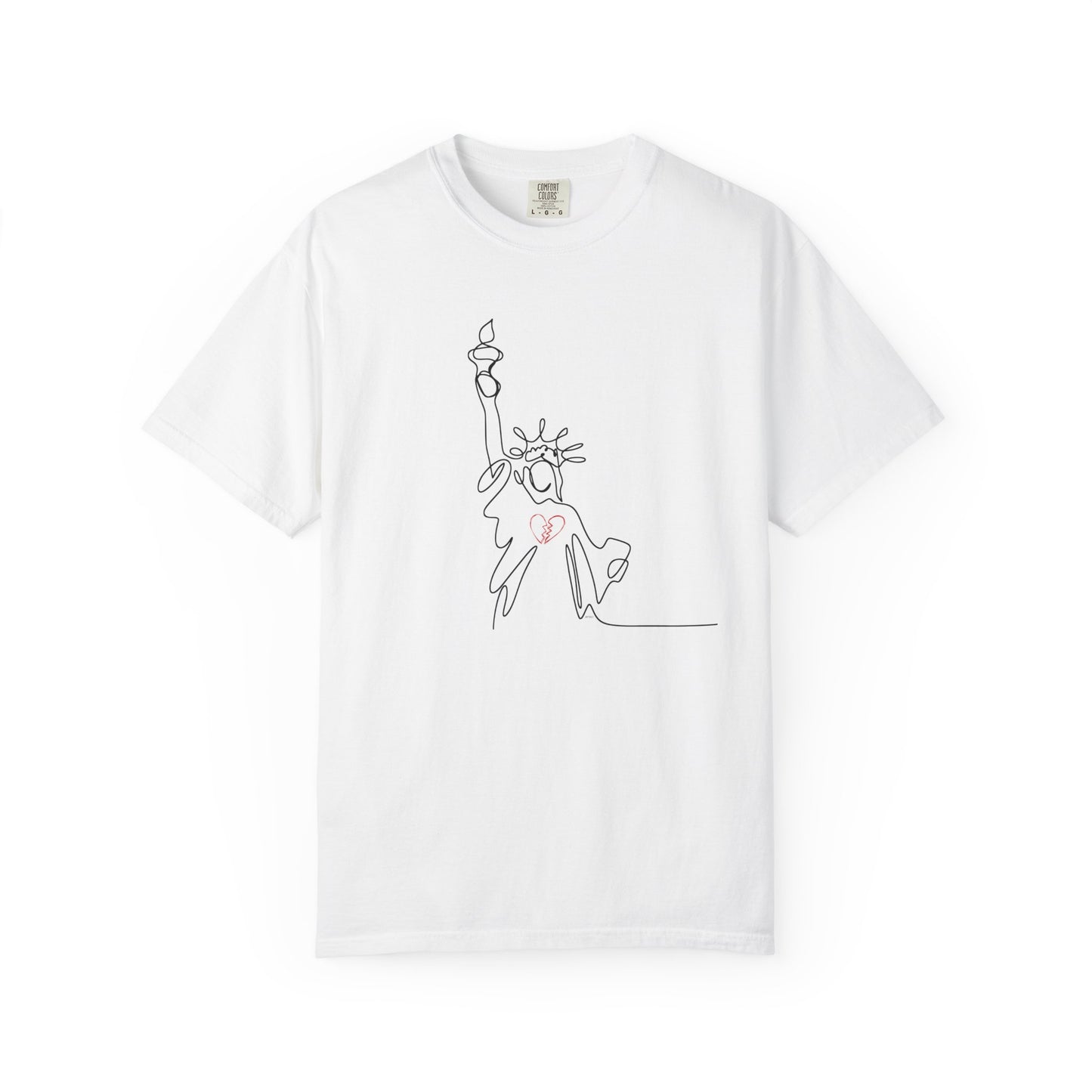 Brokenhearted Statue of Liberty 💔 Unisex Cotton T-shirt