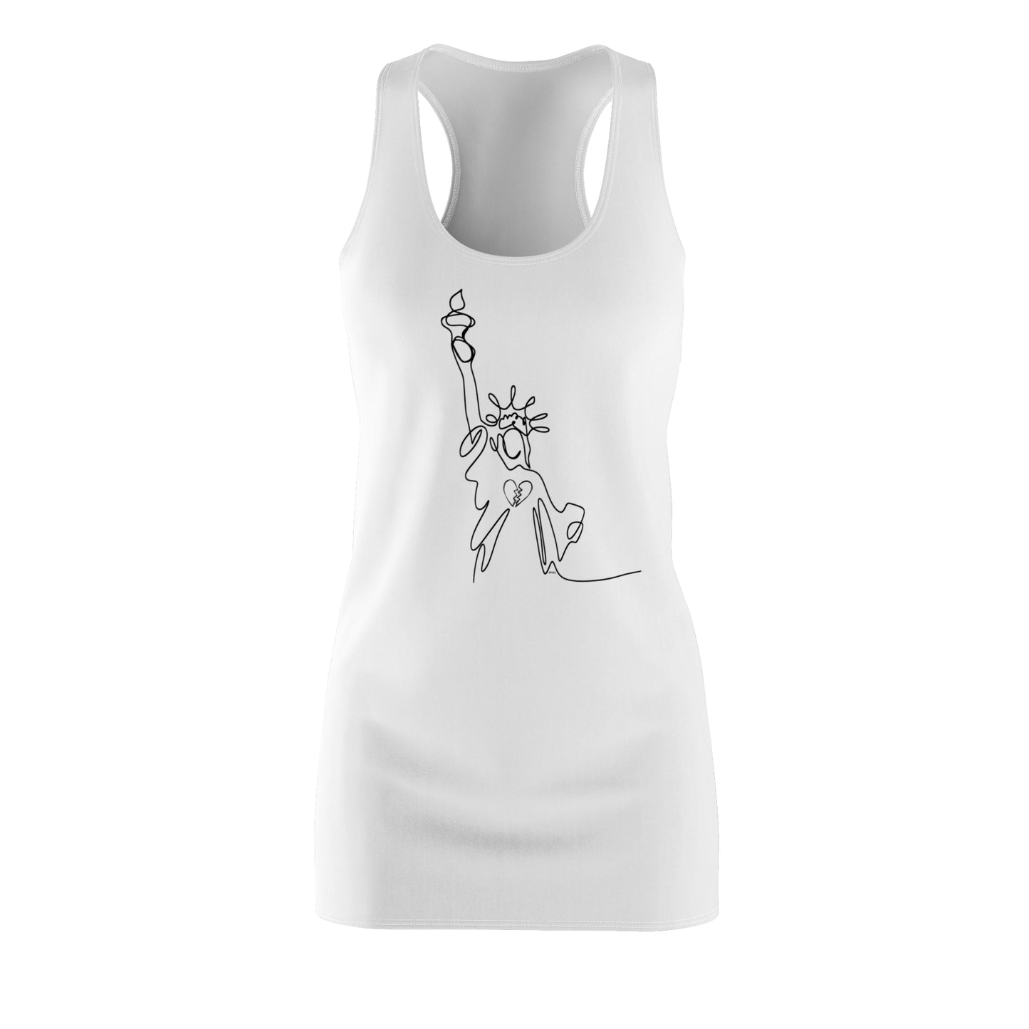 Breezy Summer Dress Beach Coverup 🖤 Statue of Liberty