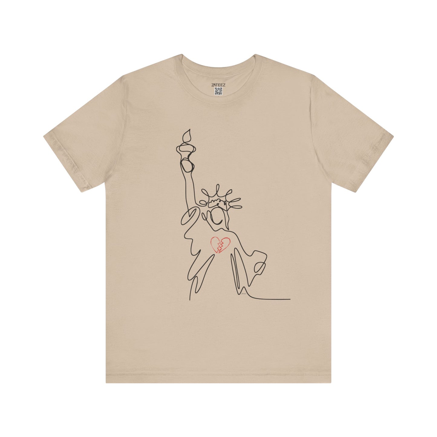 Soft Lightweight Jersey Cotton Unisex Tee 💔 Statue of Liberty