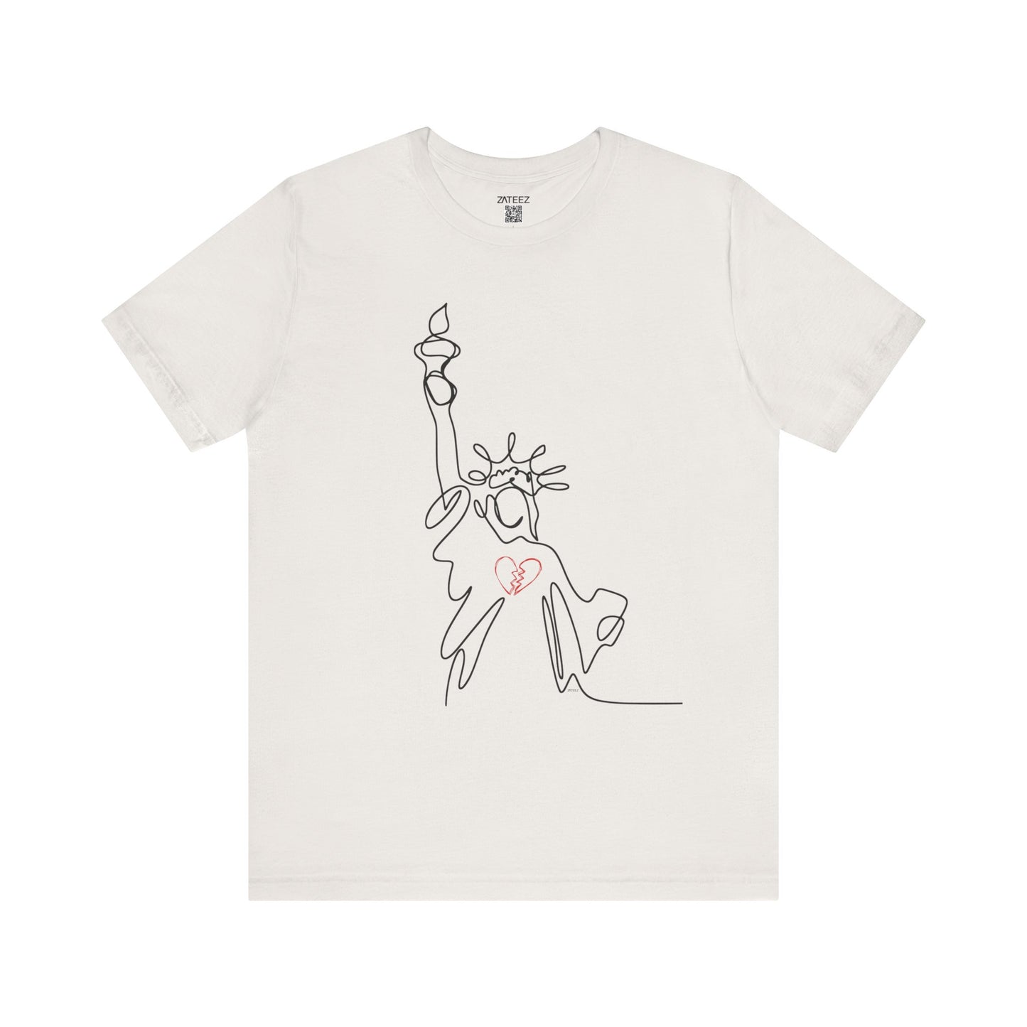 Soft Lightweight Jersey Cotton Unisex Tee 💔 Statue of Liberty