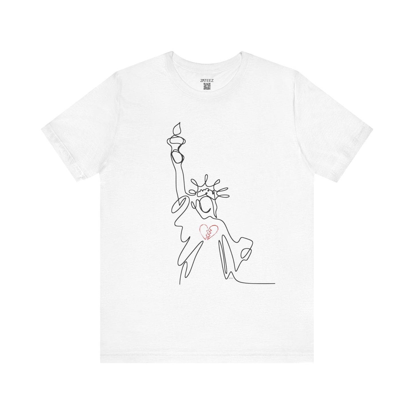 Soft Lightweight Jersey Cotton Unisex Tee 💔 Statue of Liberty