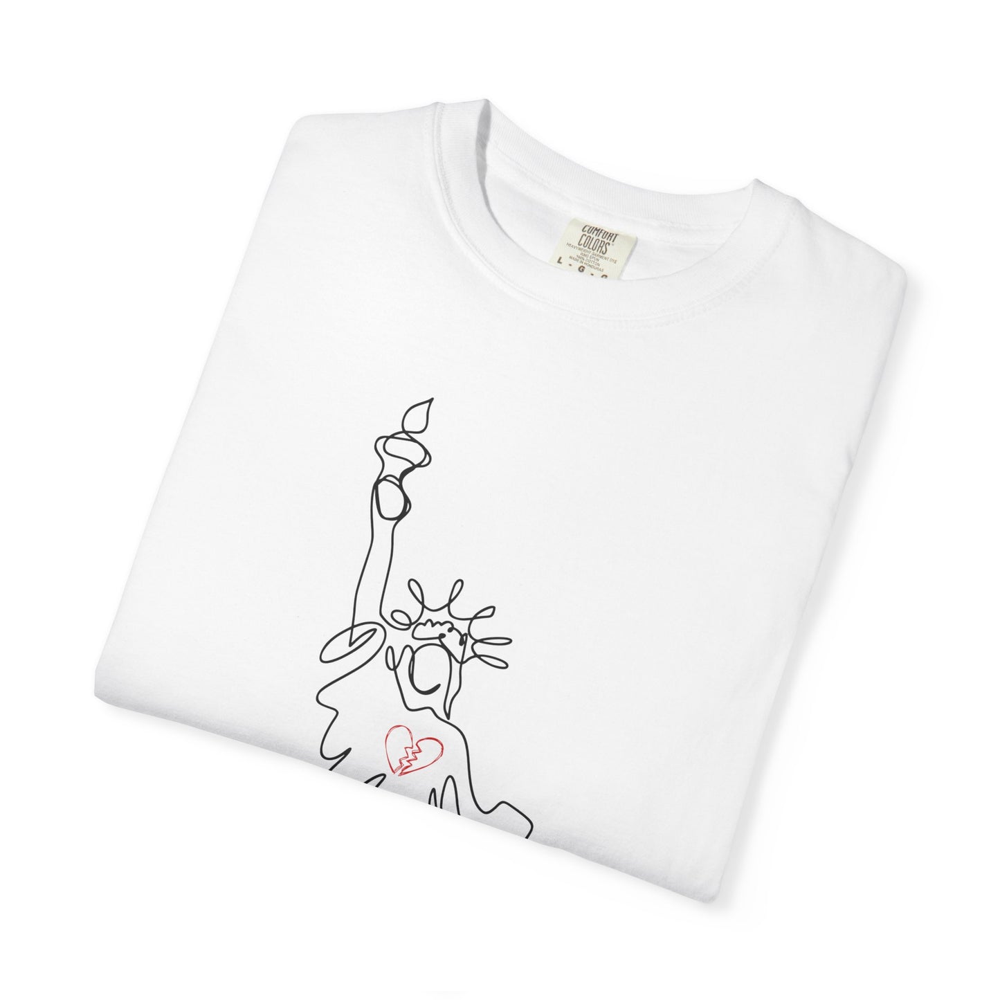 Brokenhearted Statue of Liberty 💔 Unisex Cotton T-shirt