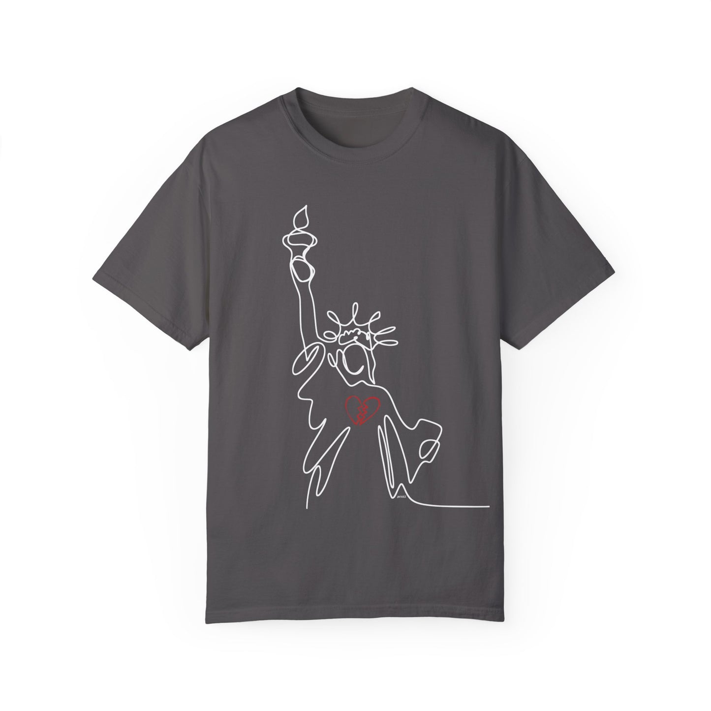 Soft Sustainable Cotton Unisex T-shirt 💔  Statue of Liberty Broken-Hearted