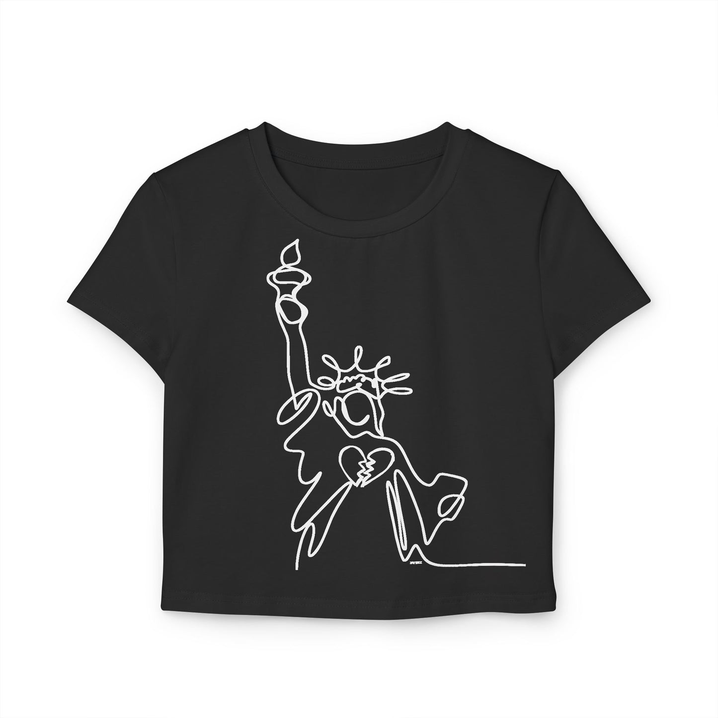 Organic Cotton Baby Tee 🖤 Statue of Liberty – ZATEEZ