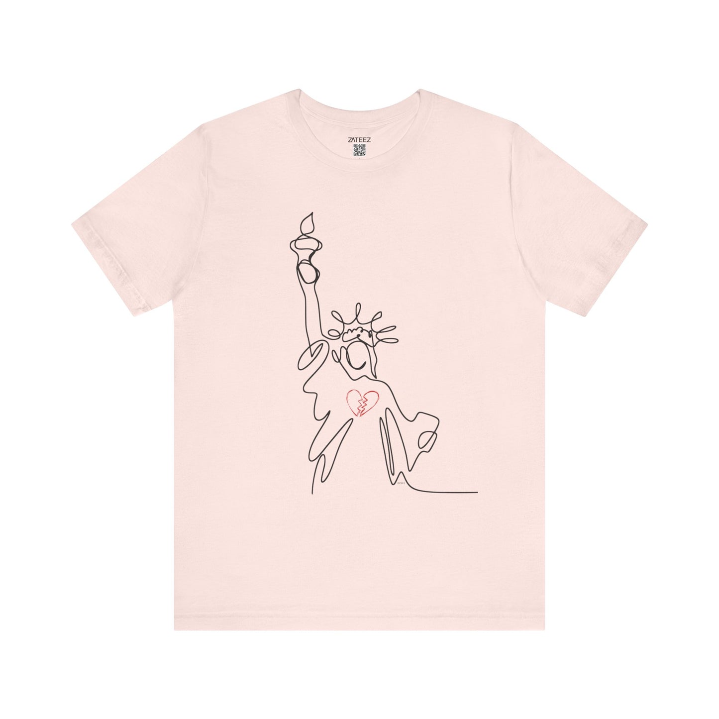 Soft Lightweight Jersey Cotton Unisex Tee 💔 Statue of Liberty