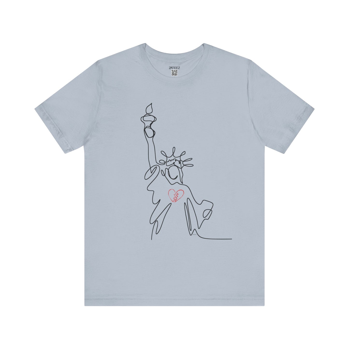 Soft Lightweight Jersey Cotton Unisex Tee 💔 Statue of Liberty
