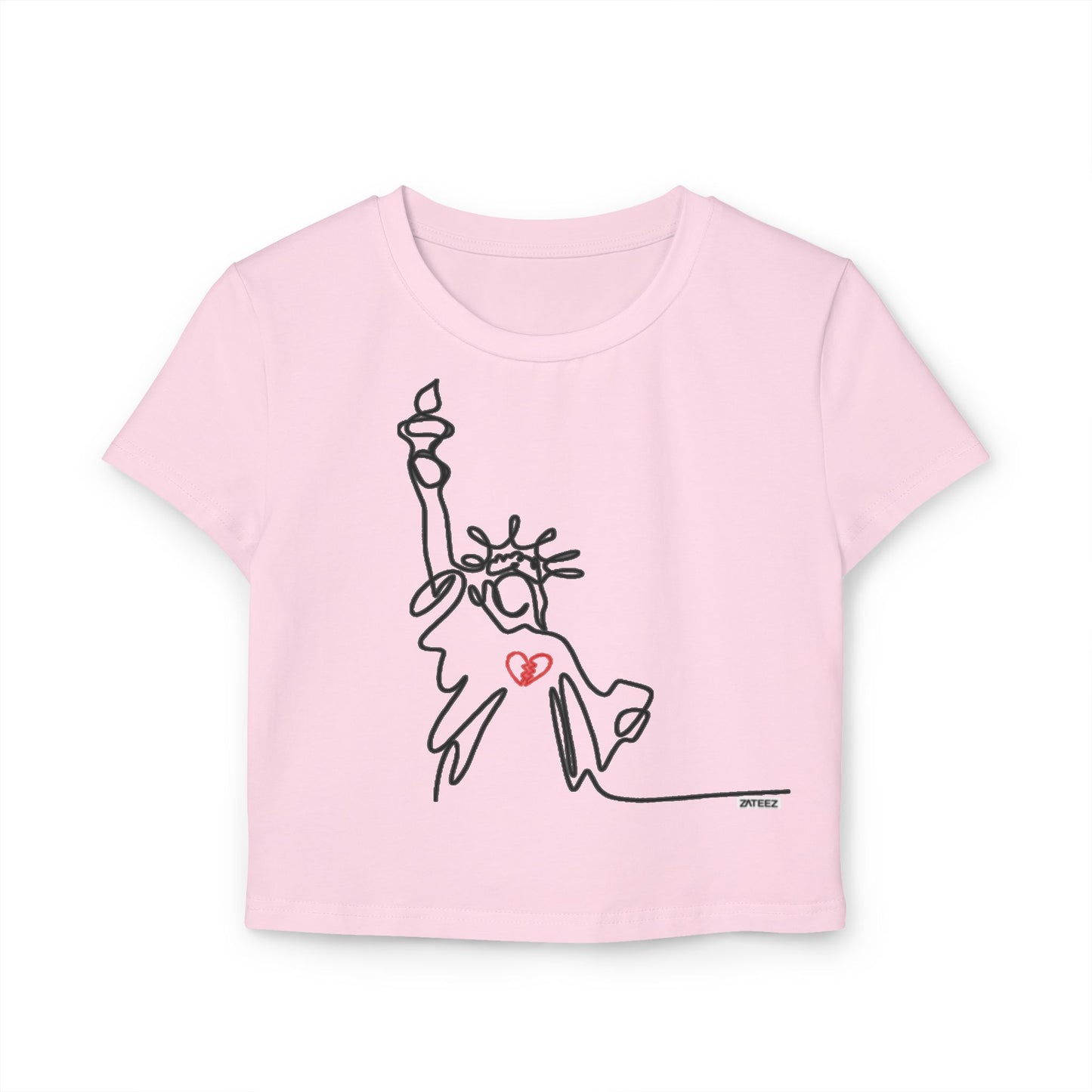 Statue of Liberty Broken-Hearted 💔 Exclusive Design Women's Stylish Baby Tee