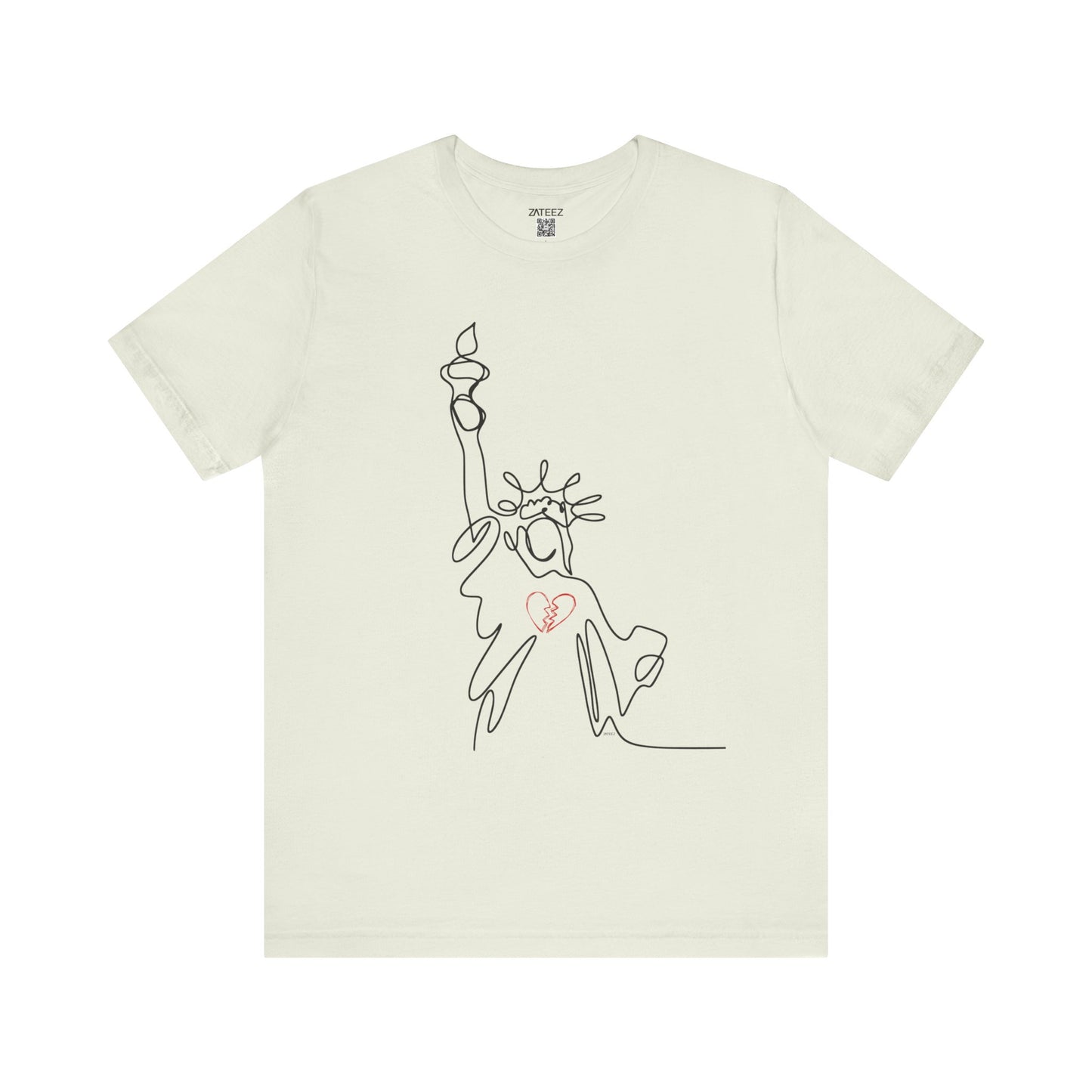 Soft Lightweight Jersey Cotton Unisex Tee 💔 Statue of Liberty