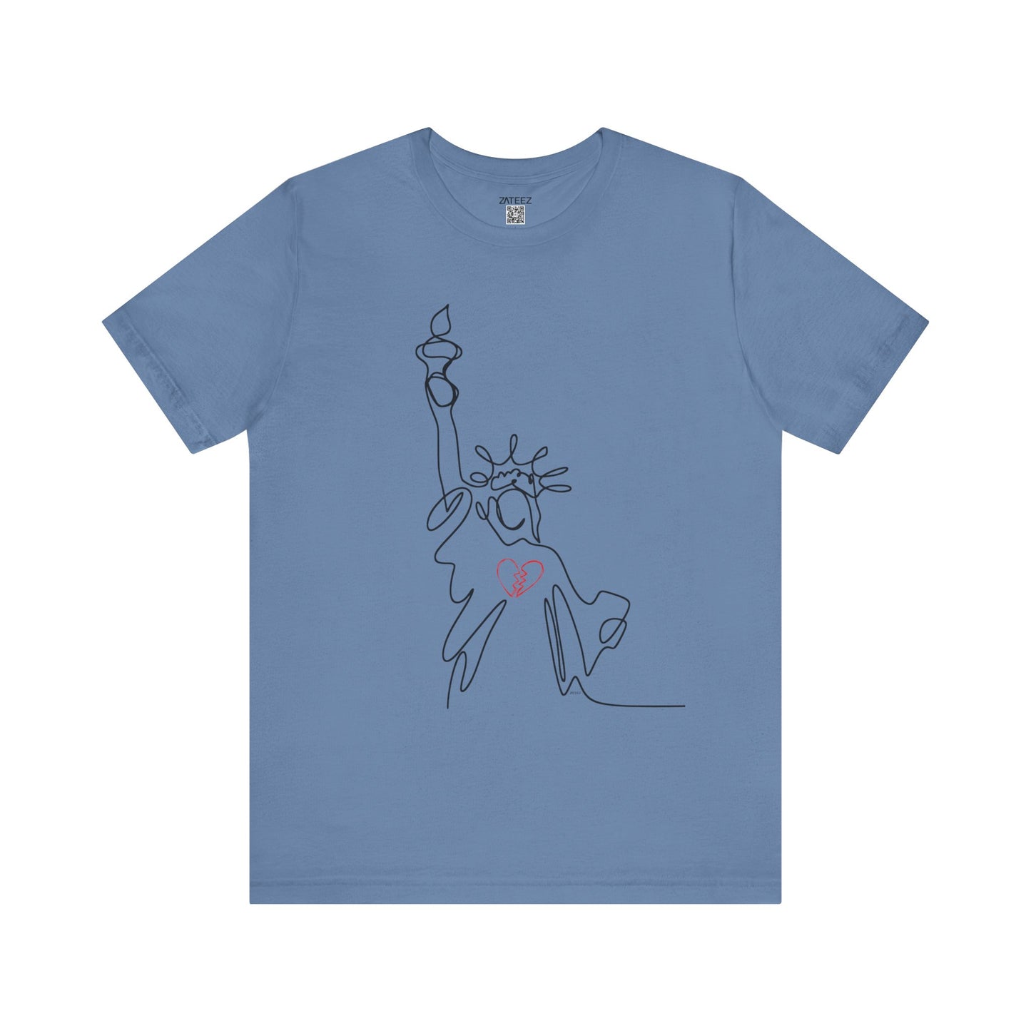 Soft Lightweight Jersey Cotton Unisex Tee 💔 Statue of Liberty