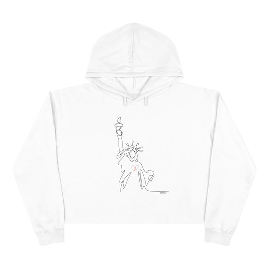 Statue of Liberty Broken-Hearted 💔 Exclusive Design Soft Fleece Hoodie