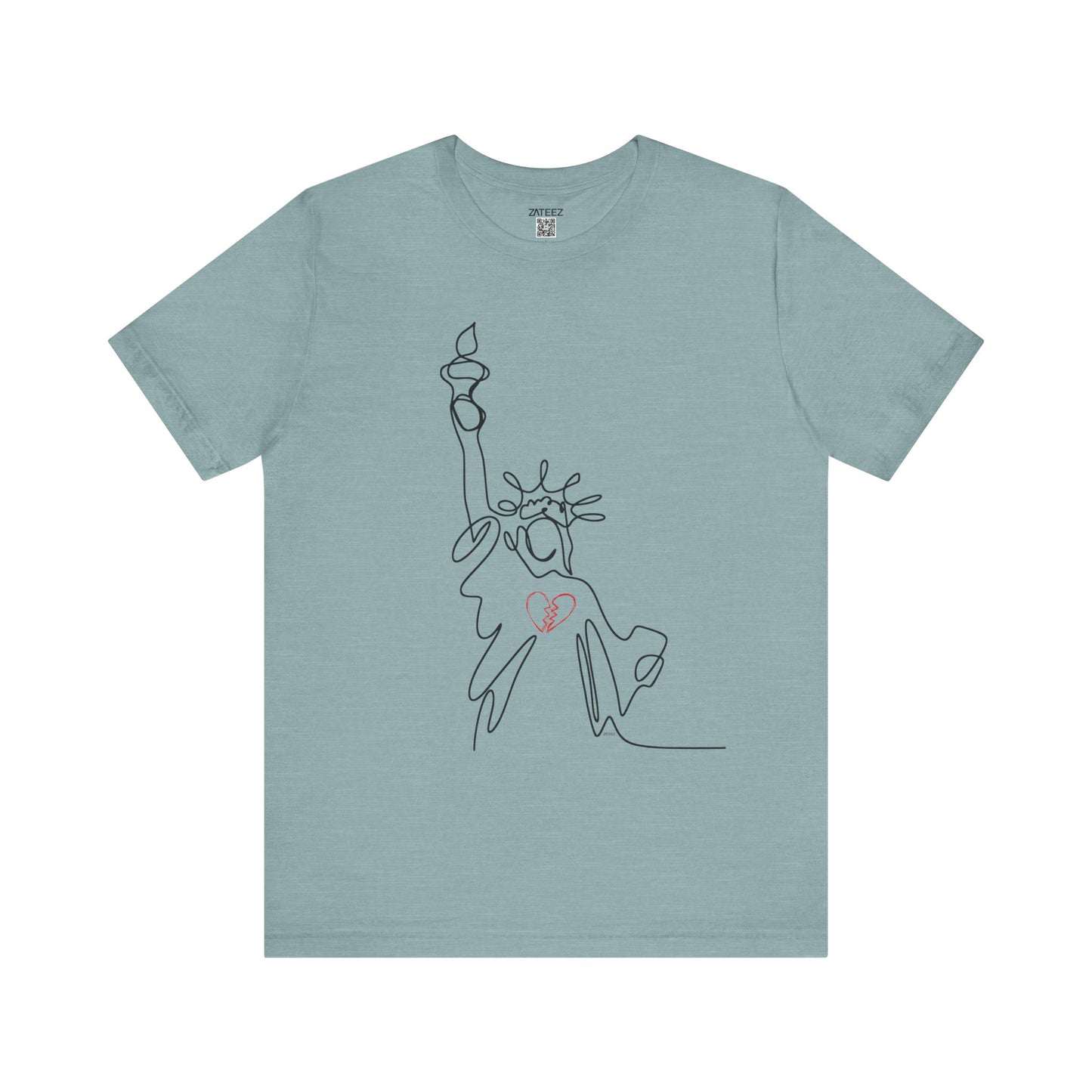 Soft Lightweight Jersey Cotton Unisex Tee 💔 Statue of Liberty
