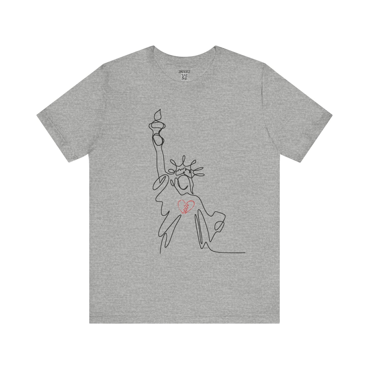 Soft Lightweight Jersey Cotton Unisex Tee 💔 Statue of Liberty