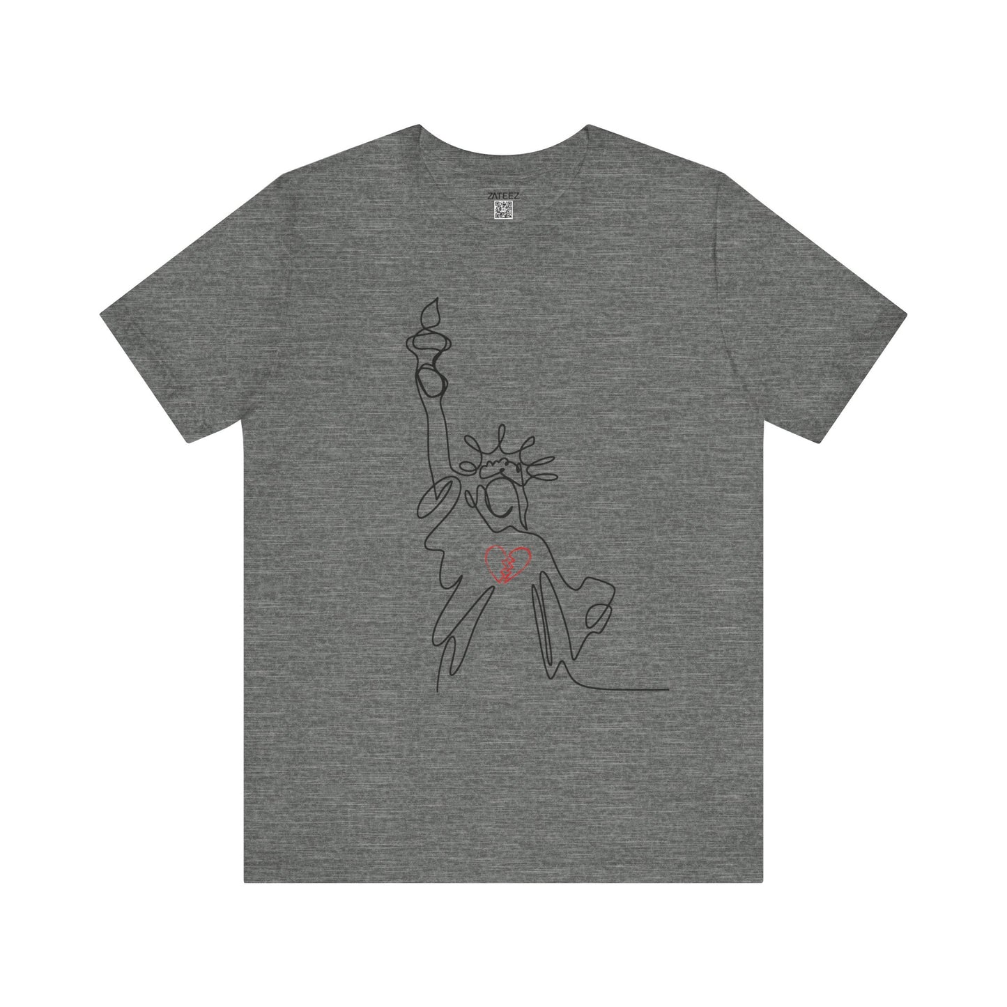 Soft Lightweight Jersey Cotton Unisex Tee 💔 Statue of Liberty