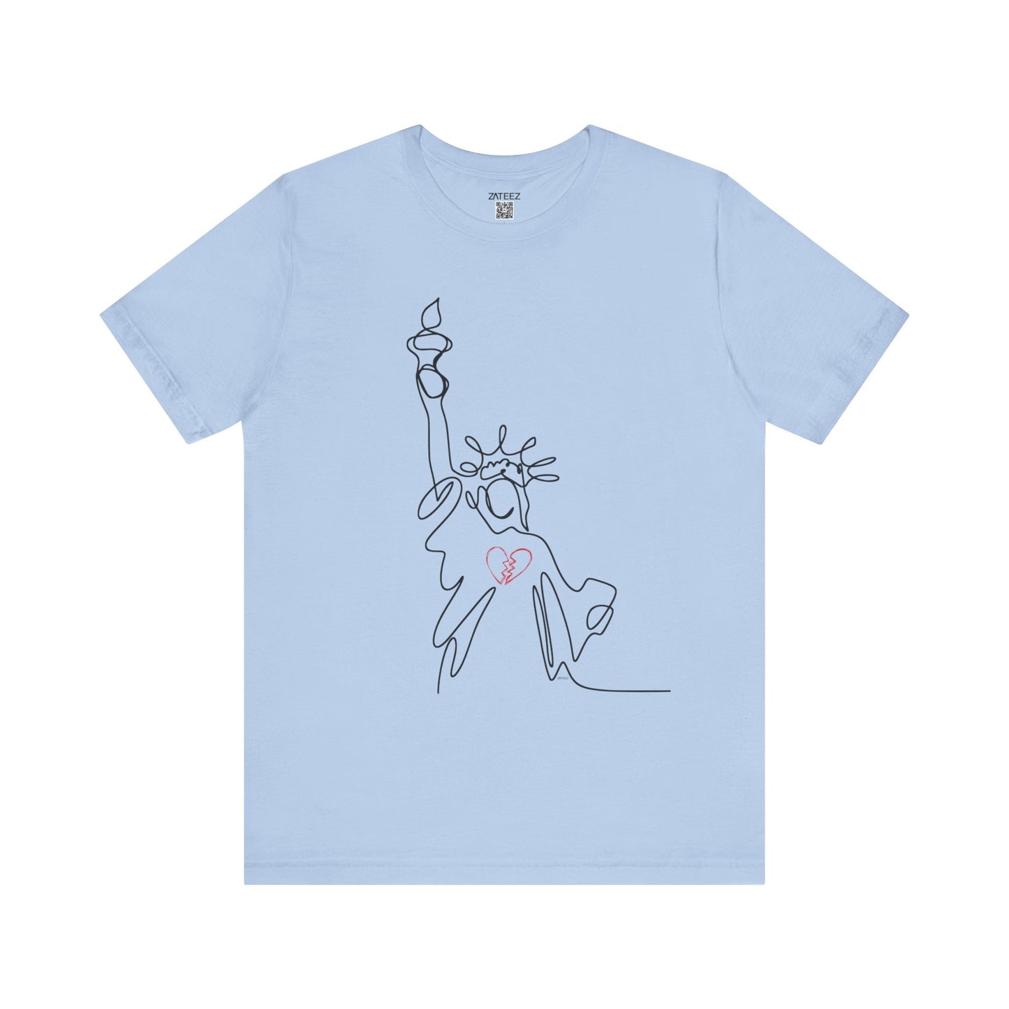 Soft Lightweight Jersey Cotton Unisex Tee 💔 Statue of Liberty